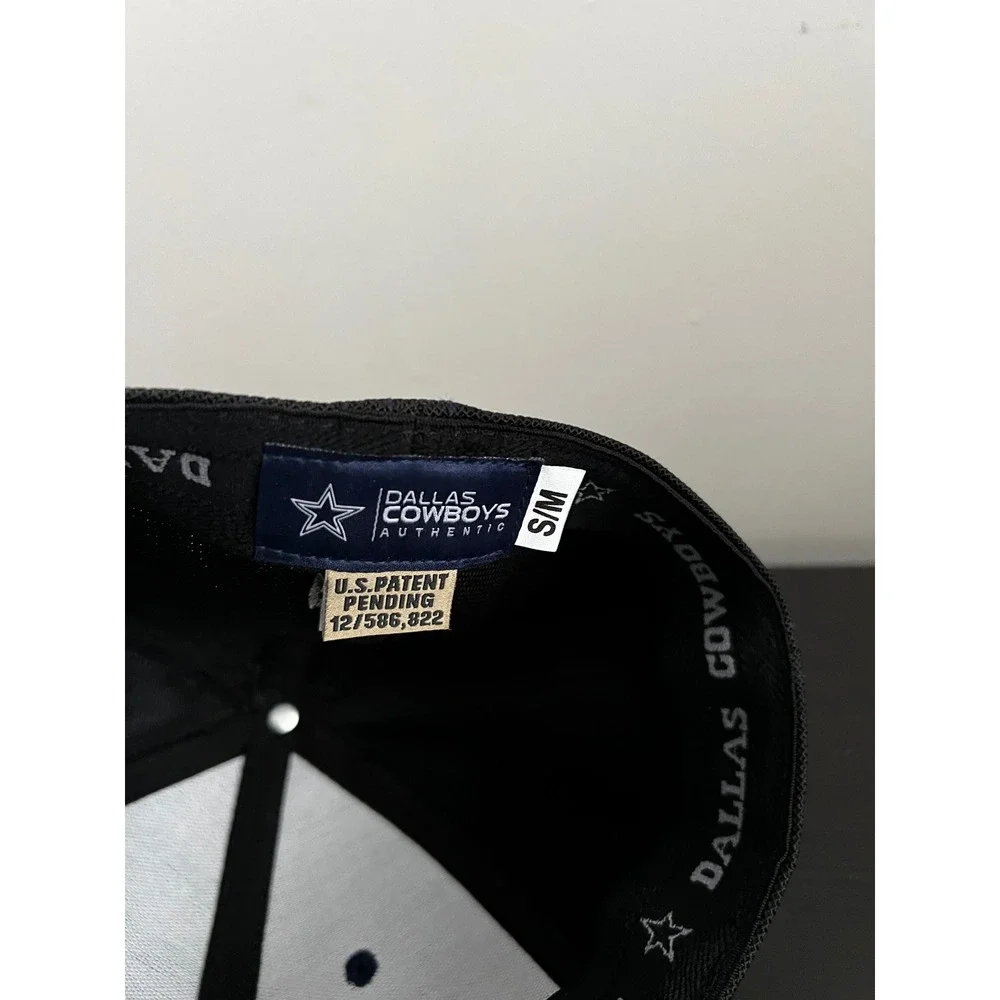 Dallas Cowboys Authentic Headwear Black Stretch Fit Mesh Cap Hat S/M Star Logo